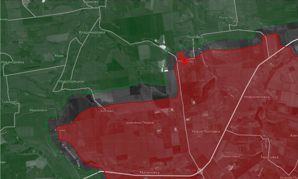 «На Торецком направлении ВС РФ активизировались на участке Полтавка-Русин Яр и имеют продвижение в балке на юго-востоке