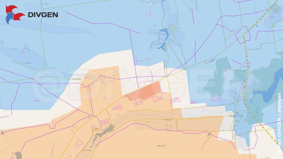 Изменения линии фронта за прошедшие сутки нанёс на карту канал "DivGen" Изменения линии фронта за прошедшие сутки нанёс на карту канал "DivGen"