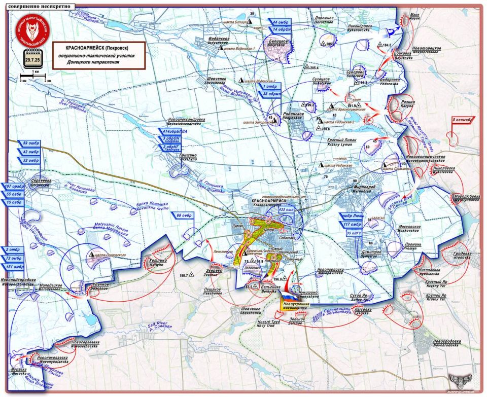 Марат Хайруллин: ВС РФ нагружают ВСУ критическими для противника участками активности Короткая сводка с фронта 29 июля 2025 года