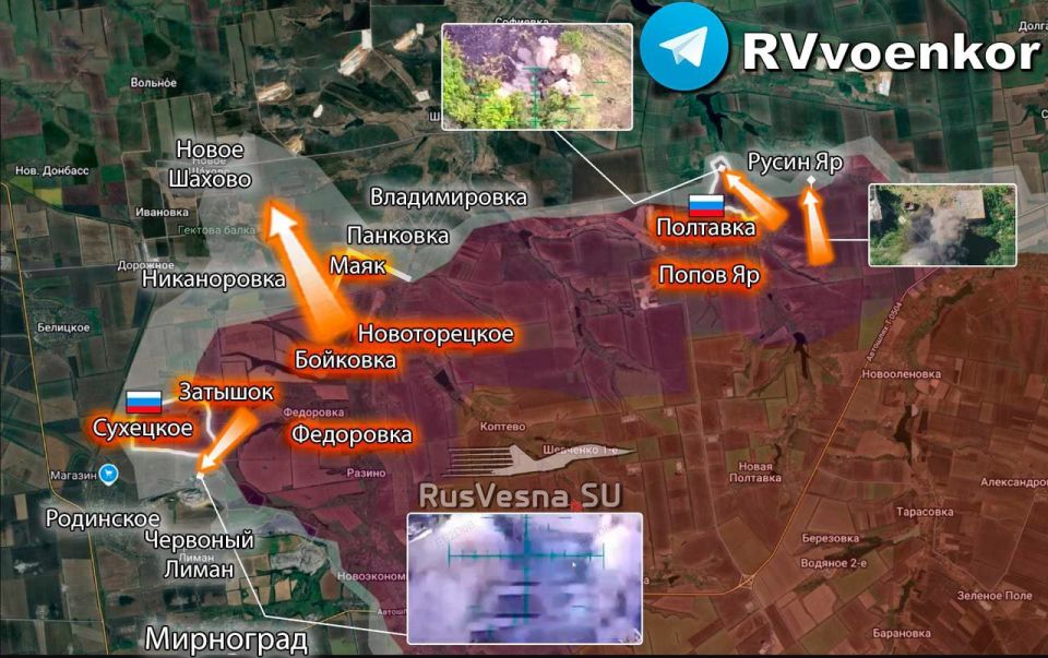 Разгром врага у Покровска: Армия России взяла Сухецкое и Полтавку, зачищает Русин Яр, ДРГ уже у Доброполья!