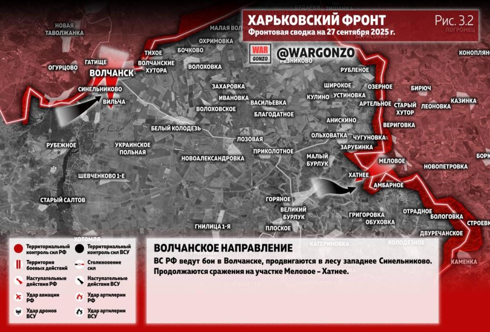 WarGonzo: Фронтовая сводка на утро 27.09.25 WarGonzo: Фронтовая сводка на утро 27.09.25