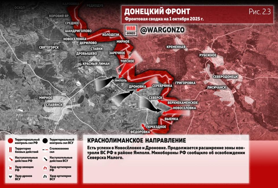 WarGonzo: Фронтовая сводка на утро 01.10.25 WarGonzo: Фронтовая сводка на утро 01.10.25