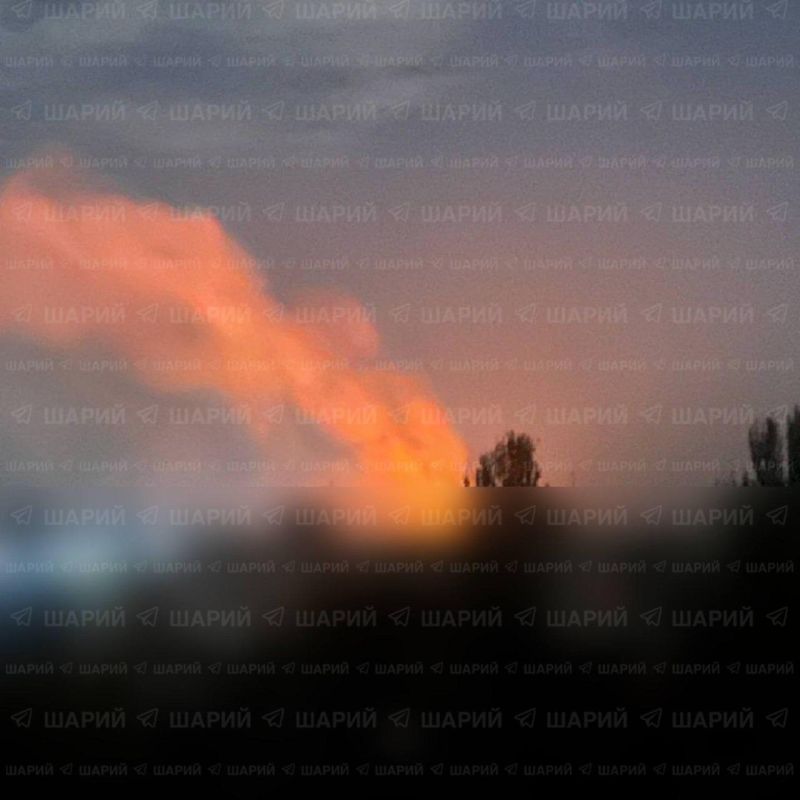 Пожар в Запорожье после атаки