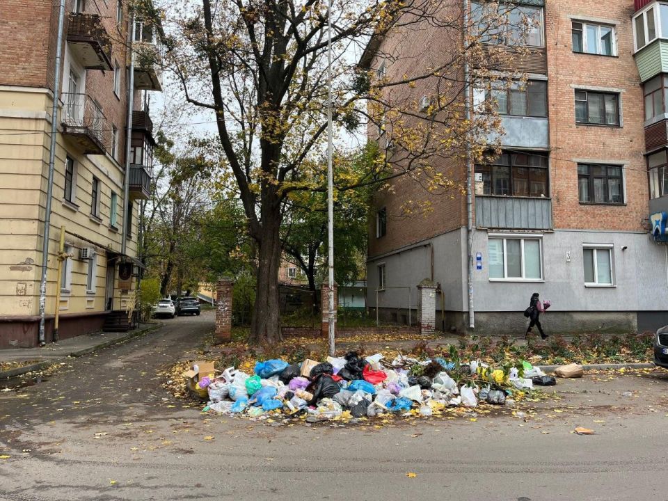 #украина_под_микроскопом: в Полтаве на улице УПА* образовалась "вечная" куча мусора