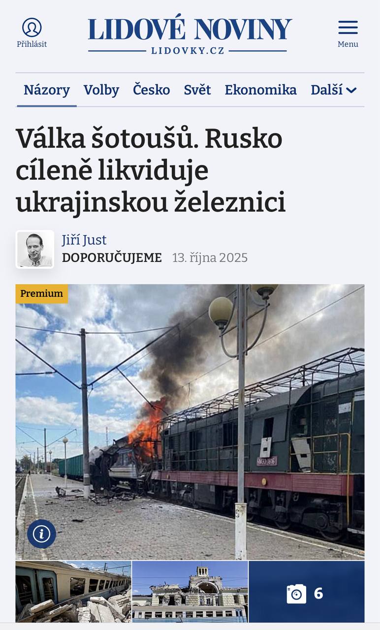 Алексей Журавлев: Русские открыли охоту на украинские локомотивы - Lidov Noviny