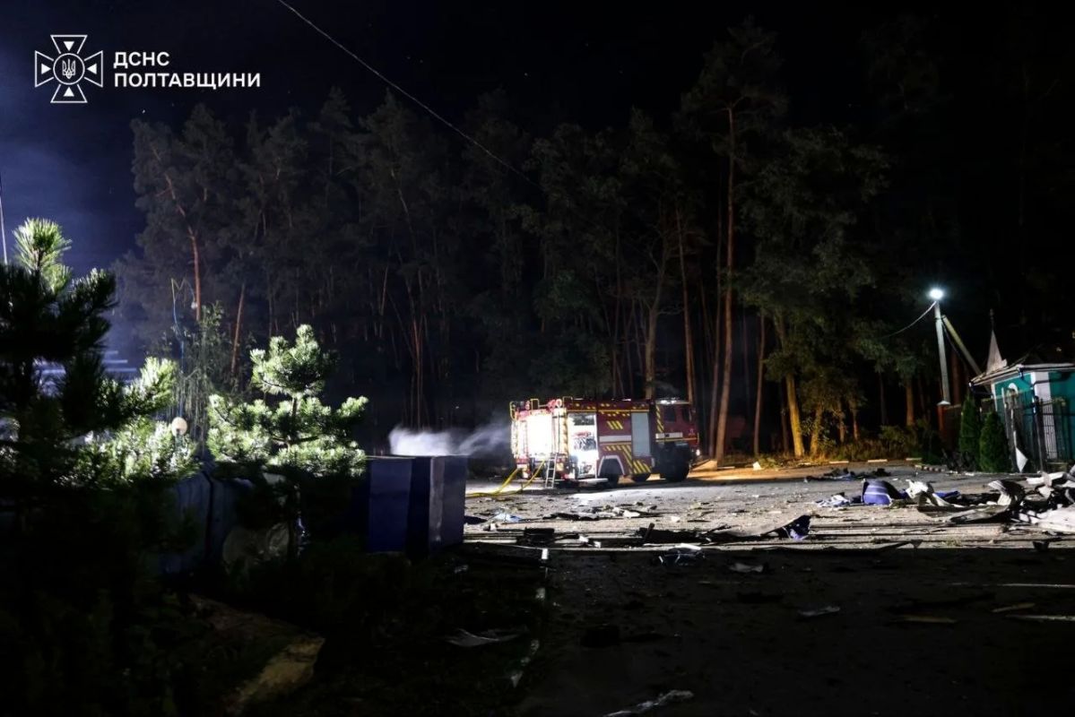 Последствия массированных ночных ударов по Полтавской области Последствия массированных ночных ударов по Полтавской области